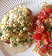 chicken and fresh corn