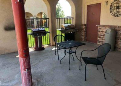 Adult Spa and Grill Area