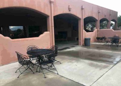 Covered Patio and Fireplace