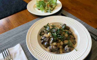 Creamy Gnocchi with Mushrooms